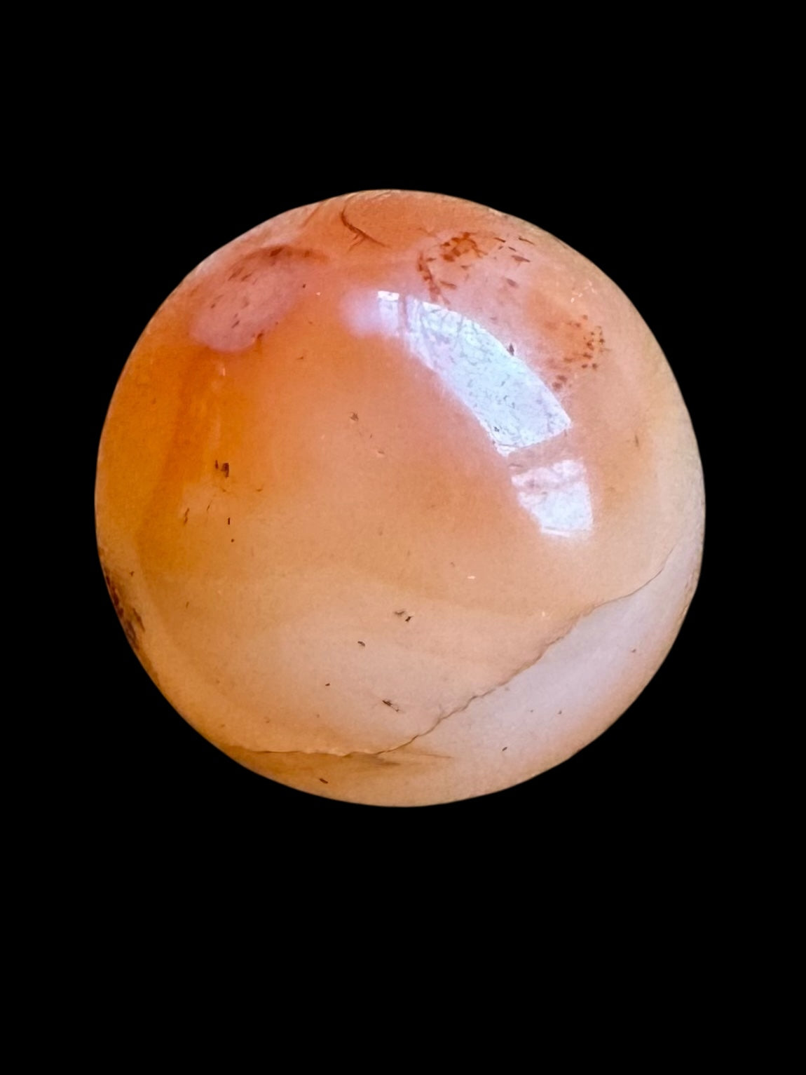 Gilgit Region Carnelian Sphere Bead
