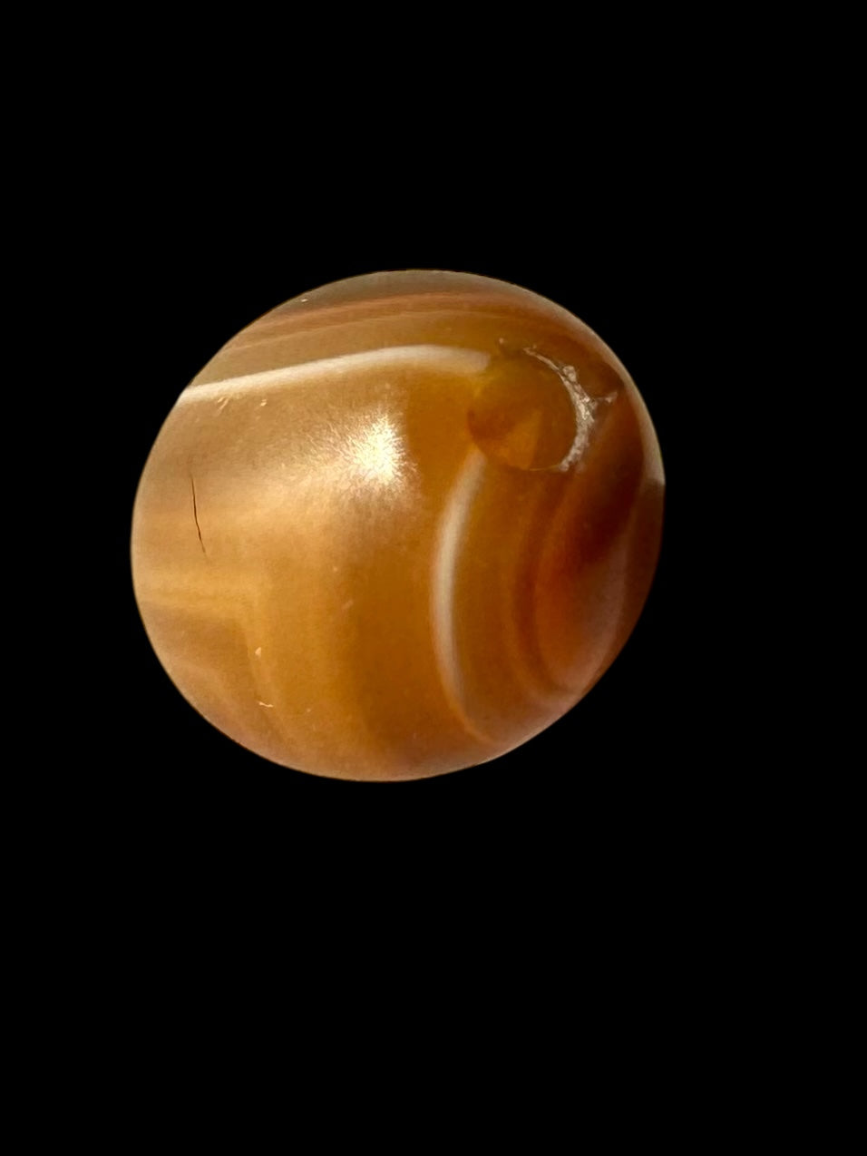Banded Agate Bead (Small Eyed)