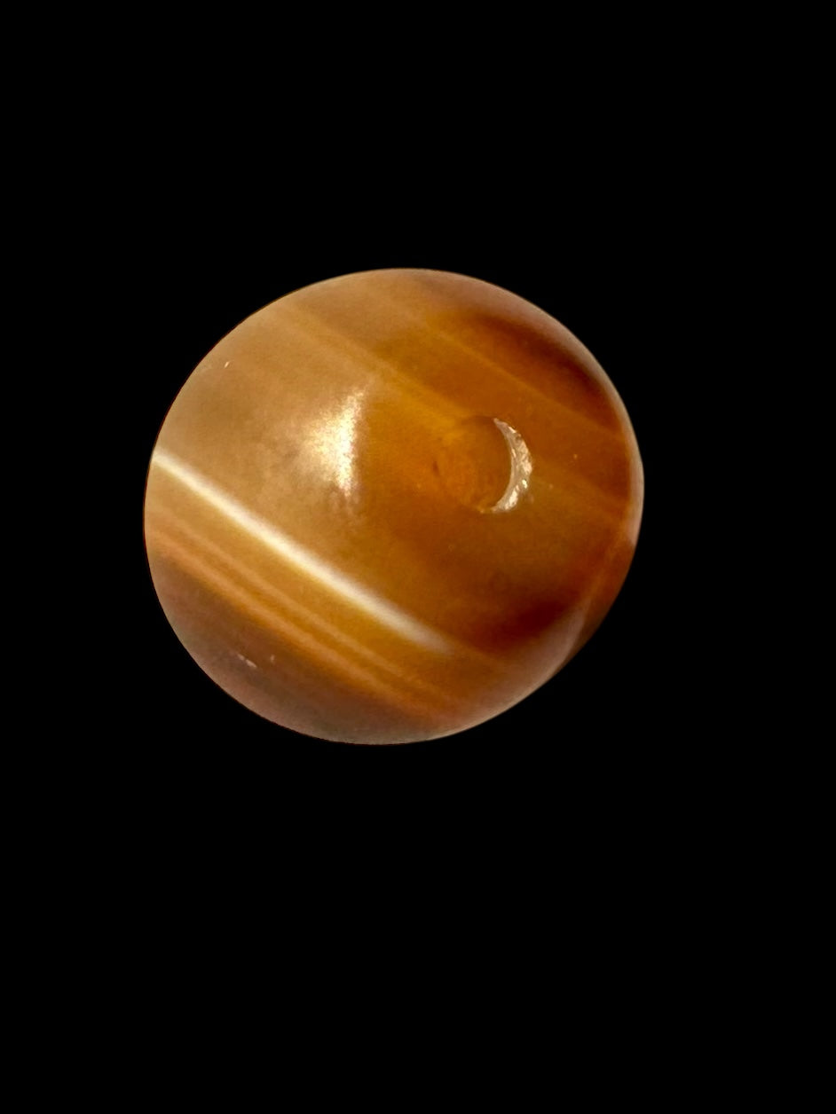 Banded Agate Bead (Small Eyed)