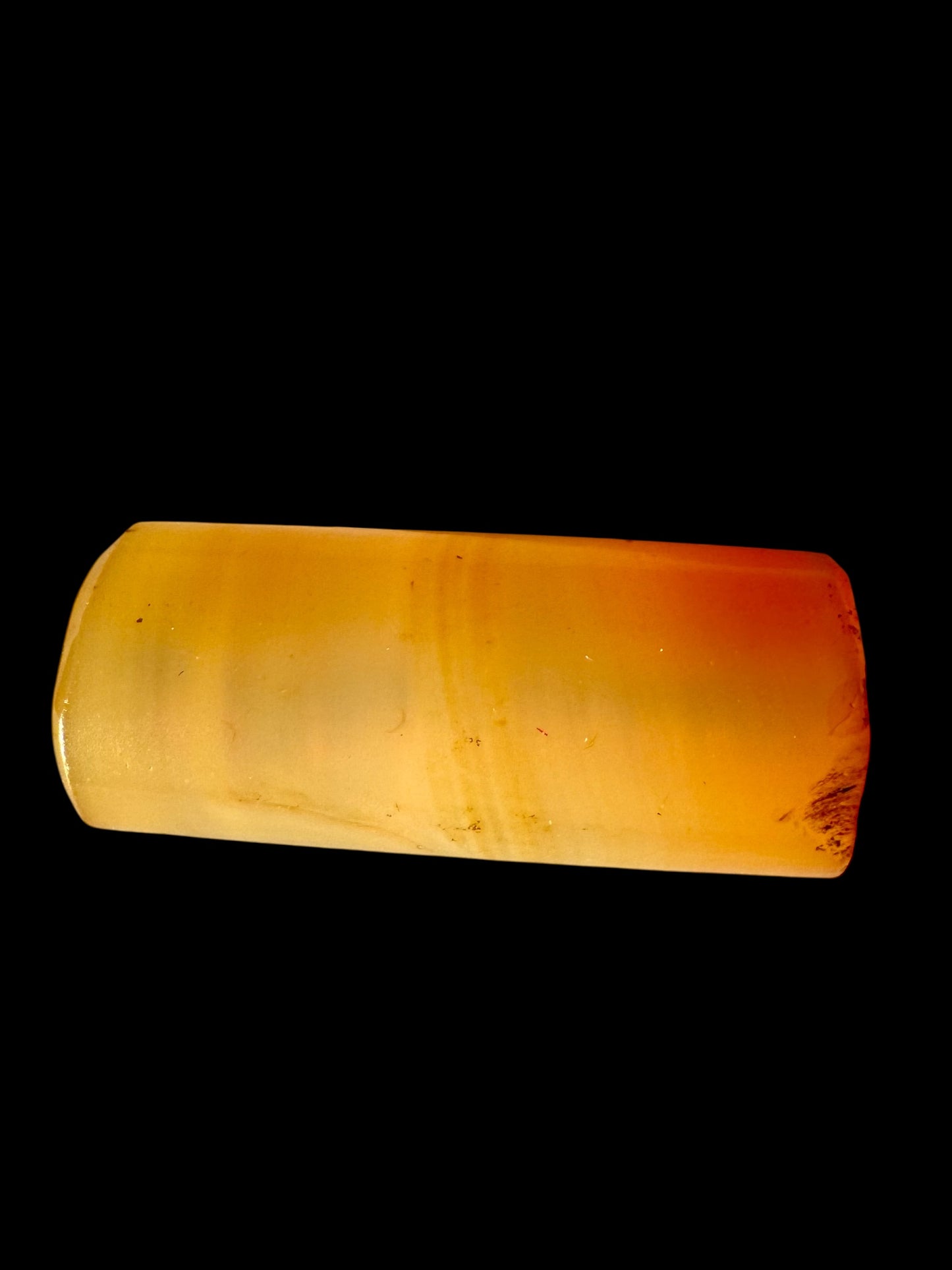 Gandhara Period Carnelian Cylinder Bead