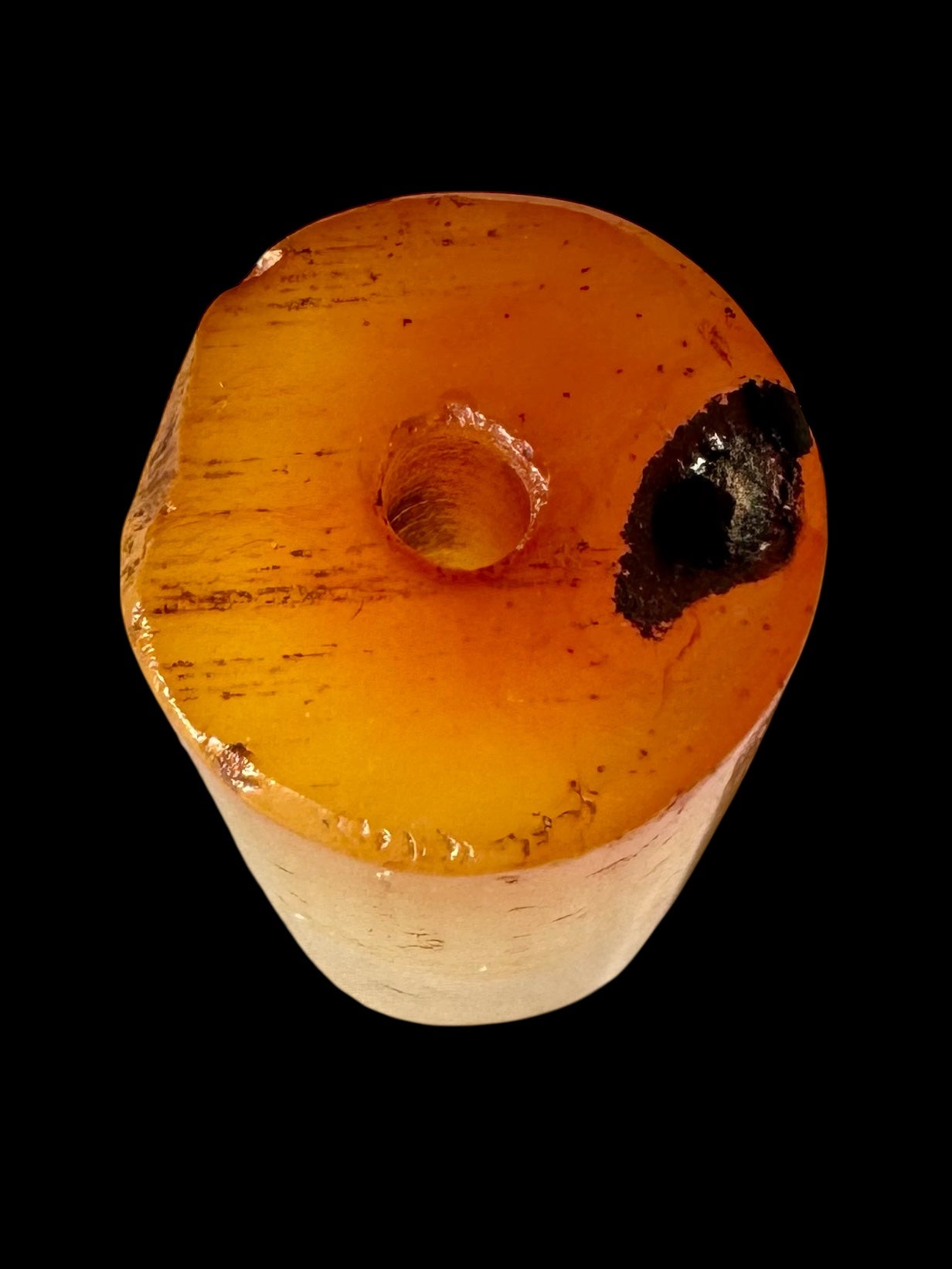 Gandhara Period Carnelian Cylinder Bead
