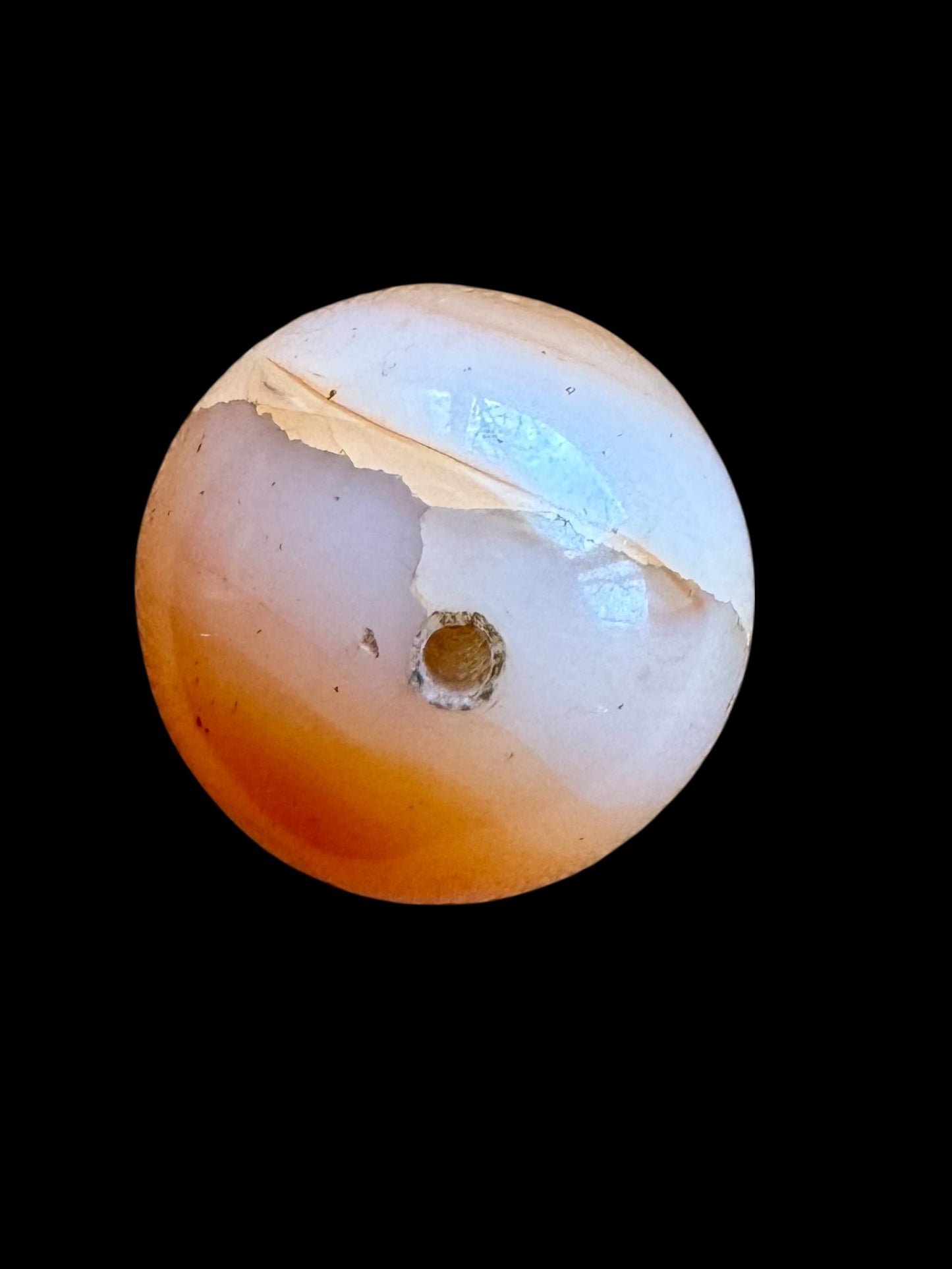 Gilgit Region Carnelian Sphere Bead