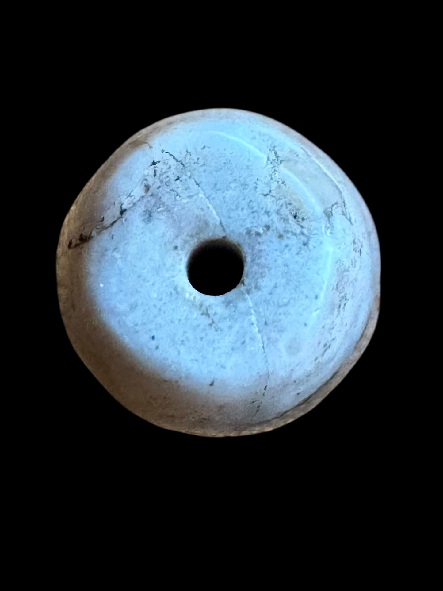 Opaque Agate Barrel Bead from Swat Valley