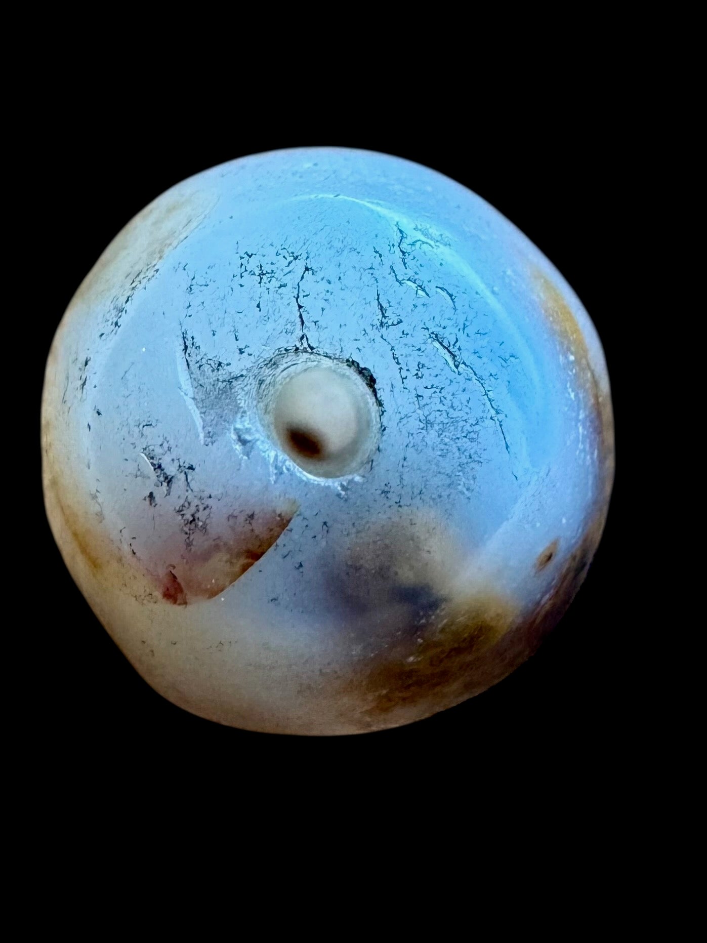 Rare Milky Agate Bead from Swat Valley