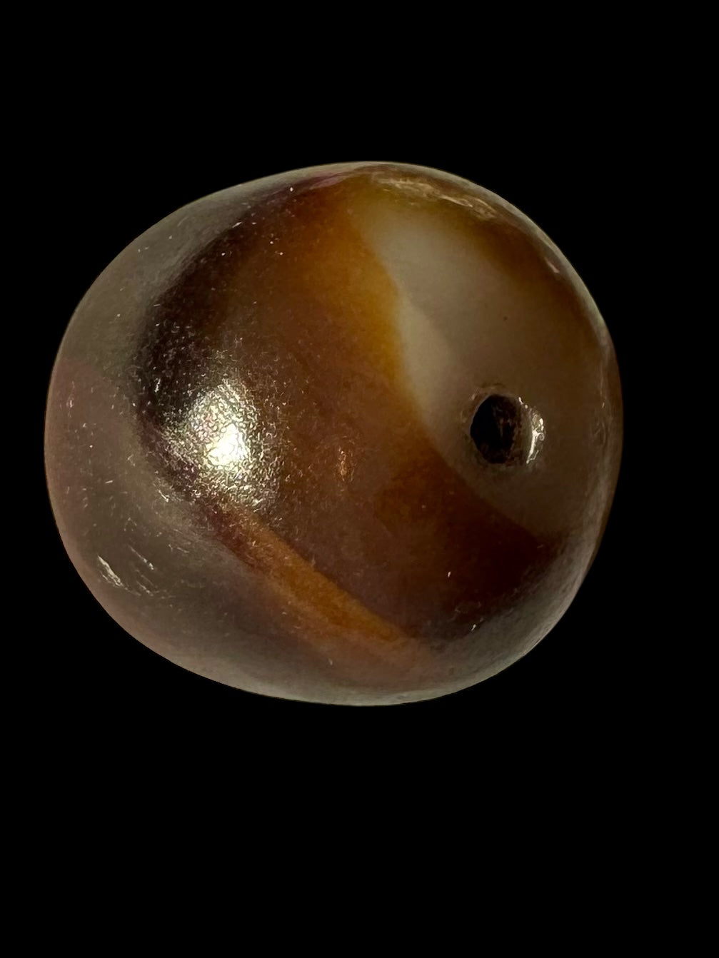 Banded Agate Eye Bead
