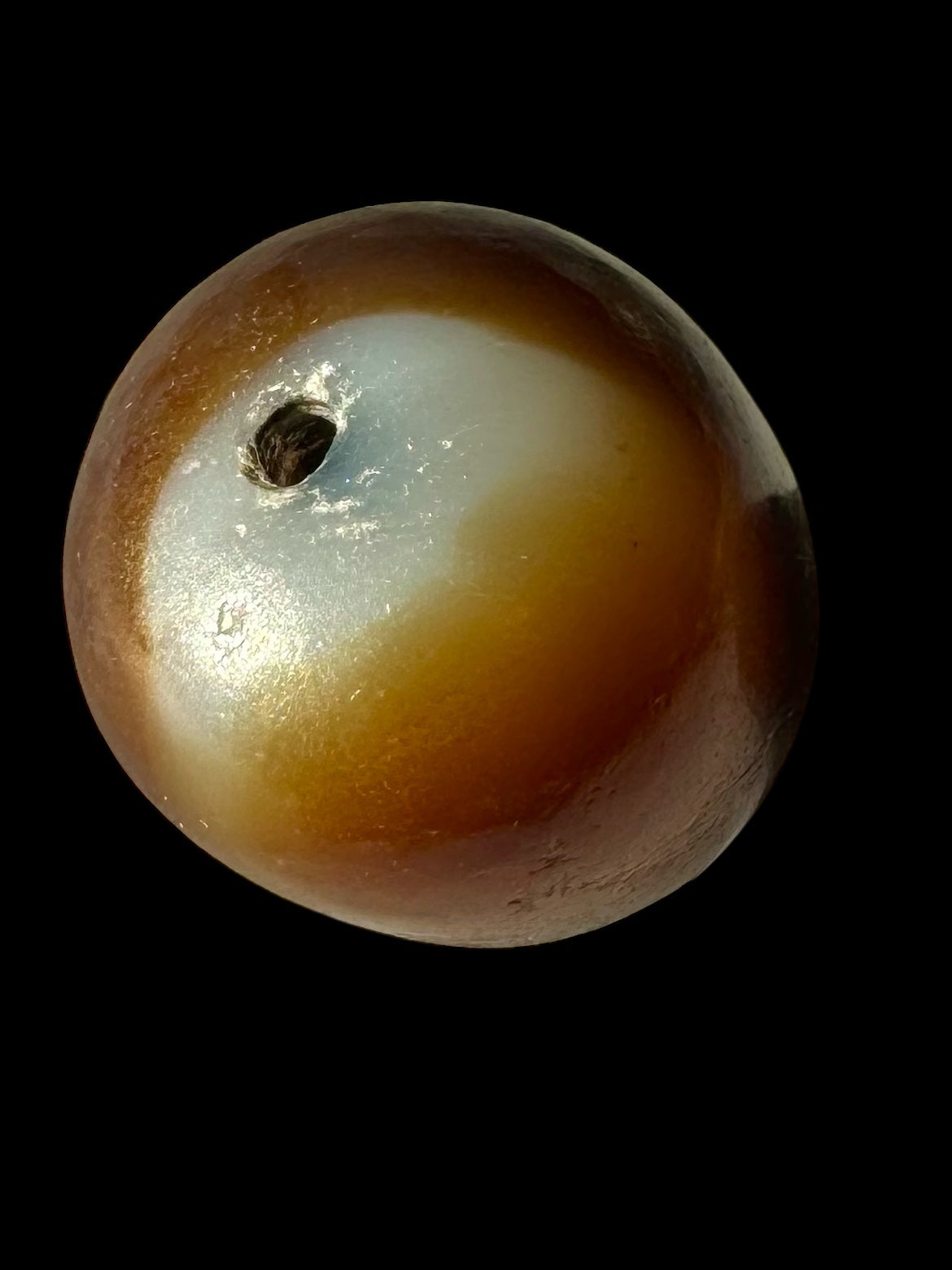 Banded Agate Eye Bead