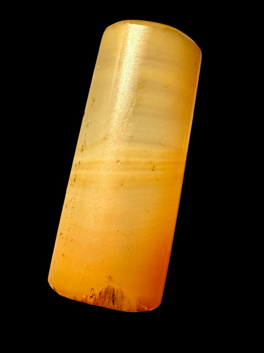 Gandhara Period Carnelian Cylinder Bead